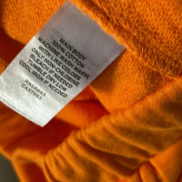 Bp bright orange cargo shorts festival edm summer neon be proud pride - Picture 6 of 6